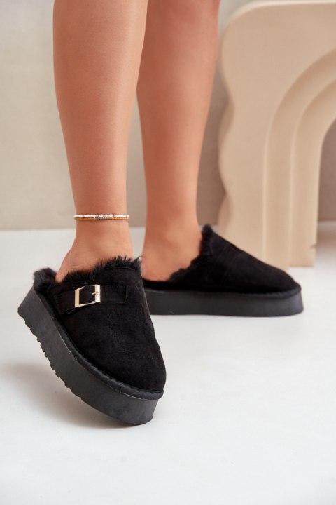 Kapcie Model Linneola FA-185 Black - Step in style Step in style Kapcie Model Linneola FA-185 Black - Step in style Step in style