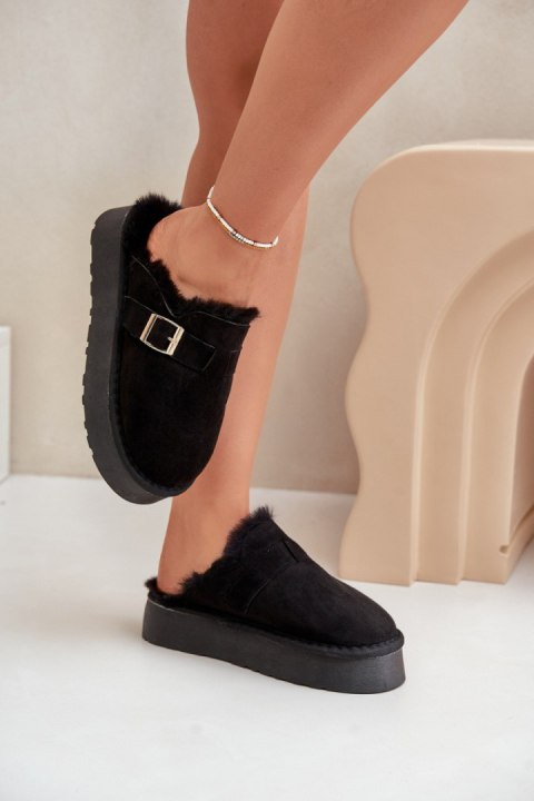 Kapcie Model Linneola FA-185 Black - Step in style Step in style Kapcie Model Linneola FA-185 Black - Step in style Step in style