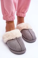 Kapcie Model Pinky BO-609 Grey - Step in style Step in style Kapcie Model Pinky BO-609 Grey - Step in style Step in style