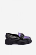 Loafersy Model Elkiza 2692 173-805 Black/Violet - Step in style Step in style Loafersy Model Elkiza 2692 173-805 Black/Violet - Step in style Step in style