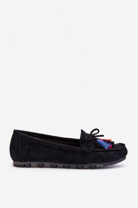 Mokasyny Model Dorine GS37 Black - Step in style Step in style Mokasyny Model Dorine GS37 Black - Step in style Step in style