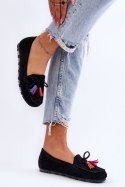 Mokasyny Model Dorine GS37 Black - Step in style Step in style Mokasyny Model Dorine GS37 Black - Step in style Step in style