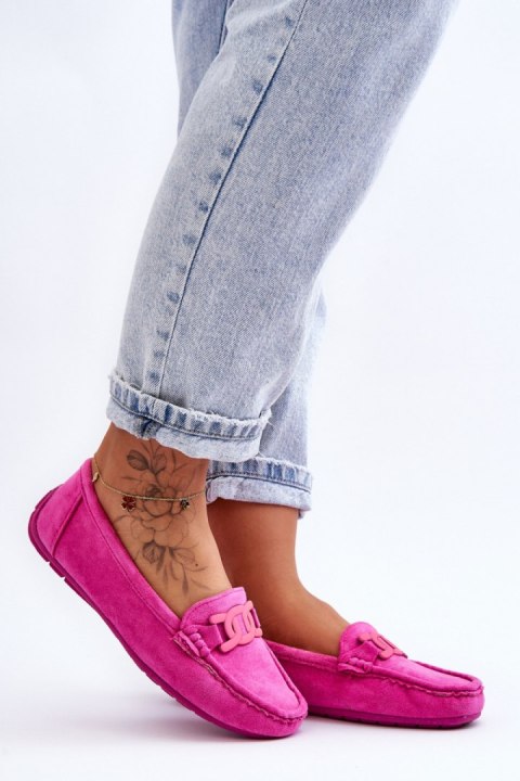 Mokasyny Model Rabell DF711 Pink - Step in style Step in style Mokasyny Model Rabell DF711 Pink - Step in style Step in style