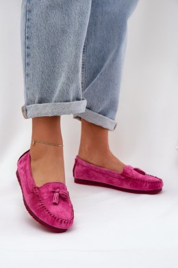 Mokasyny Model S.Barski LR51-548 Fuksja - Step in style Step in style