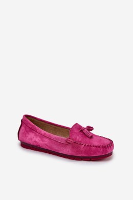 Mokasyny Model S.Barski LR51-548 Fuksja - Step in style Step in style