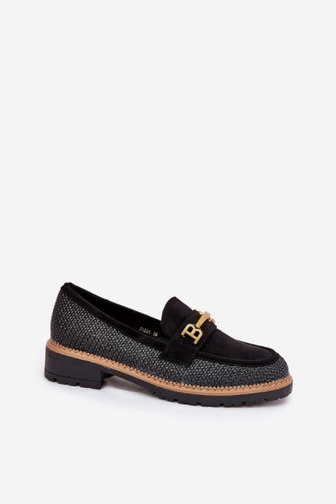 Mokasyny Model Seffolia J1801 Black - Step in style Step in style Mokasyny Model Seffolia J1801 Black - Step in style Step in style