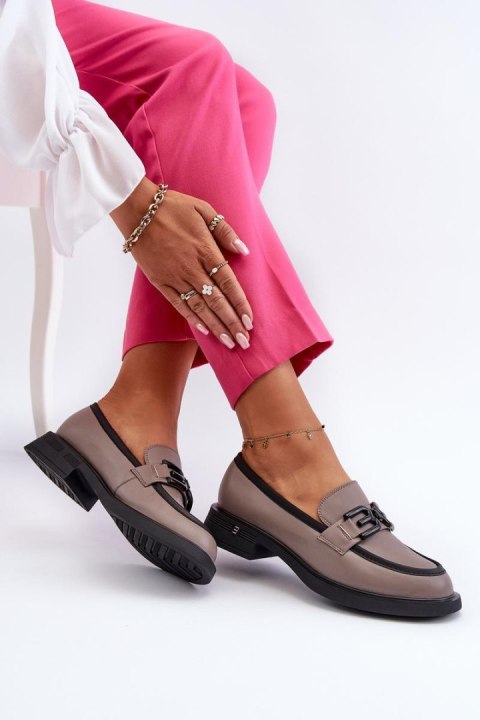 Mokasyny Model Triana 63501 Dark Beige - Step in style Step in style Mokasyny Model Triana 63501 Dark Beige - Step in style Step in style
