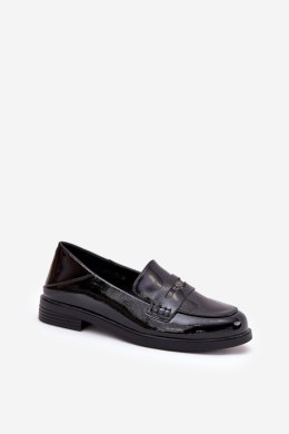 Mokasyny Model Vinceza 18100 Black Lakier - Step in style Step in style