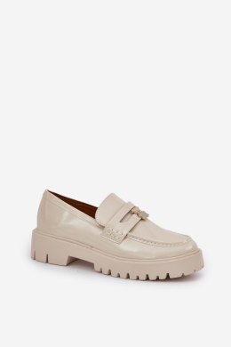 Mokasyny Model Wulinea T607P Beige - Step in style Step in style