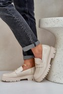 Mokasyny Model Wulinea T607P Beige - Step in style Step in style