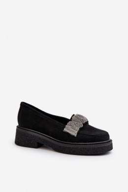 Mokasyny Model Zazoo 3419 Black Zamsz - Step in style Step in style