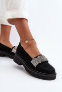 Mokasyny Model Zazoo 3419 Black Zamsz - Step in style Step in style