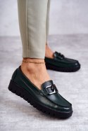 Półbuty Model Loafery Kjersti MK757 Green - Step in style Step in style Półbuty Model Loafery Kjersti MK757 Green - Step in style Step in style