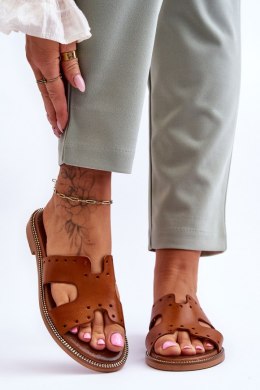 Sandał Klapki Model Emily 40326 Brown - Step in style Step in style