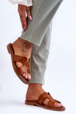 Sandał Klapki Model Emily 40326 Brown - Step in style Step in style