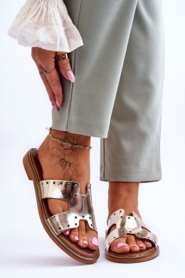 Sandał Klapki Model Emily 40326 Gold - Step in style Step in style