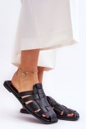 Sandał Klapki Model Reyna 2522-1 Black - Step in style Step in style Sandał Klapki Model Reyna 2522-1 Black - Step in style Step in style