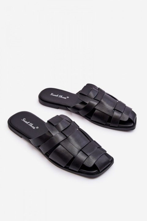 Sandał Klapki Model Reyna 2522-1 Black - Step in style Step in style Sandał Klapki Model Reyna 2522-1 Black - Step in style Step in style