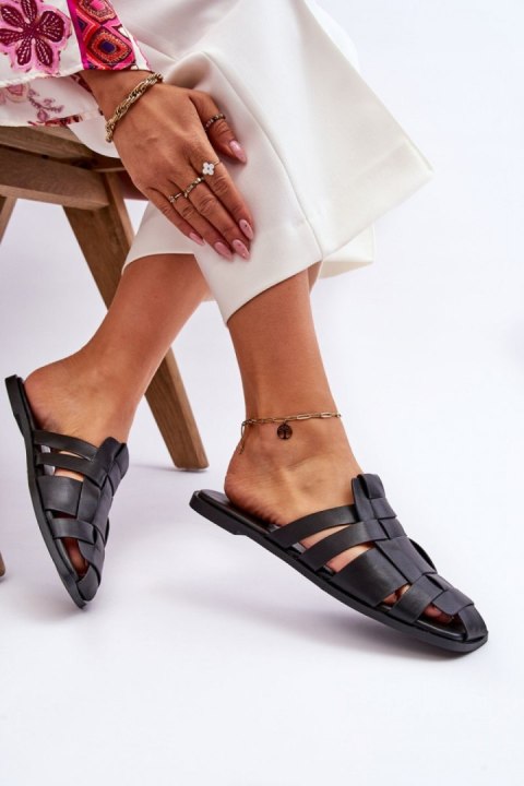 Sandał Klapki Model Reyna 2522-1 Black - Step in style Step in style Sandał Klapki Model Reyna 2522-1 Black - Step in style Step in style