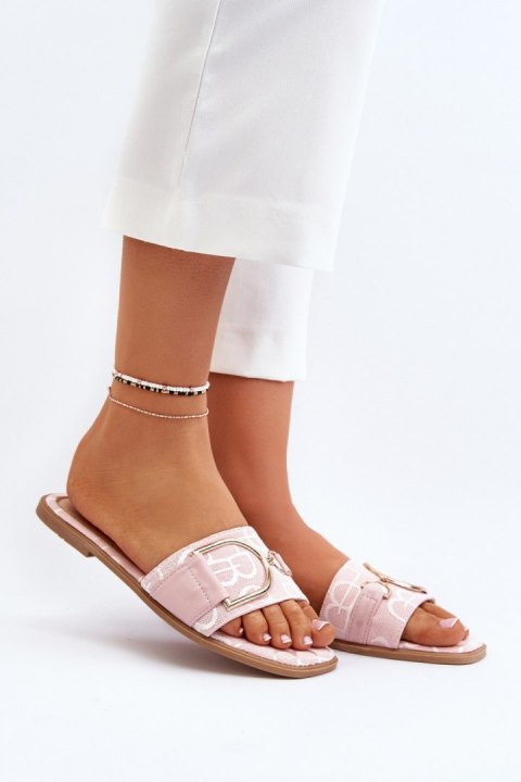 Sandał Klapki Model Taleci 1826 Pink - Step in style Step in style Sandał Klapki Model Taleci 1826 Pink - Step in style Step in style