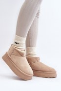 Śniegowce Model Caliksa UA-1855 Beige - Step in style Step in style Śniegowce Model Caliksa UA-1855 Beige - Step in style Step in style