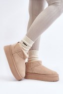 Śniegowce Model Caliksa UA-1855 Beige - Step in style Step in style Śniegowce Model Caliksa UA-1855 Beige - Step in style Step in style