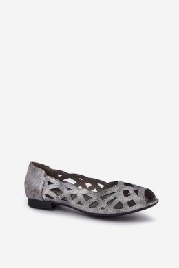 Baleriny Model Calgis ASA136-8 Silver - Step in style Step in style