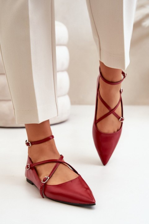 Baleriny Model Violra P-1396 Bordo - Step in style Step in style Baleriny Model Violra P-1396 Bordo - Step in style Step in style