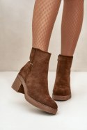 Botki Model Arkesia KE219 Khaki - Step in style Step in style Botki Model Arkesia KE219 Khaki - Step in style Step in style