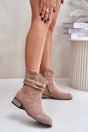 Botki Model Elletinnia 24BT02-3046 Beige - Step in style Step in style Botki Model Elletinnia 24BT02-3046 Beige - Step in style Step in style