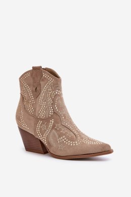 Botki Model Kaivina 9676A Beige - Step in style Step in style
