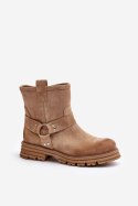 Botki Model Lewski 3610 Beige Zamsz - Step in style Step in style Botki Model Lewski 3610 Beige Zamsz - Step in style Step in style