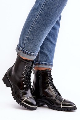 Botki Model Lu Boo XW37343 Black Skóra - Step in style Step in style