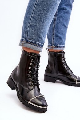 Botki Model Lu Boo XW37343 Black Skóra - Step in style Step in style