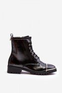 Botki Model Lu Boo XW37343 Black Skóra - Step in style Step in style Botki Model Lu Boo XW37343 Black Skóra - Step in style Step in style