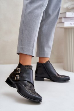 Botki Model Maciejka 06696-01 Black - Step in style Step in style