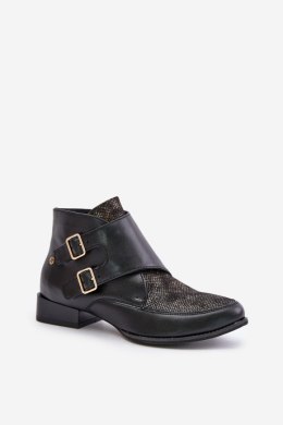 Botki Model Maciejka 06696-01 Black - Step in style Step in style