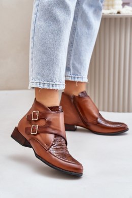 Botki Model Maciejka 06696-02 Brown - Step in style Step in style