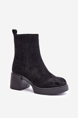Botki Model Meriluna YK39P Black - Step in style Step in style