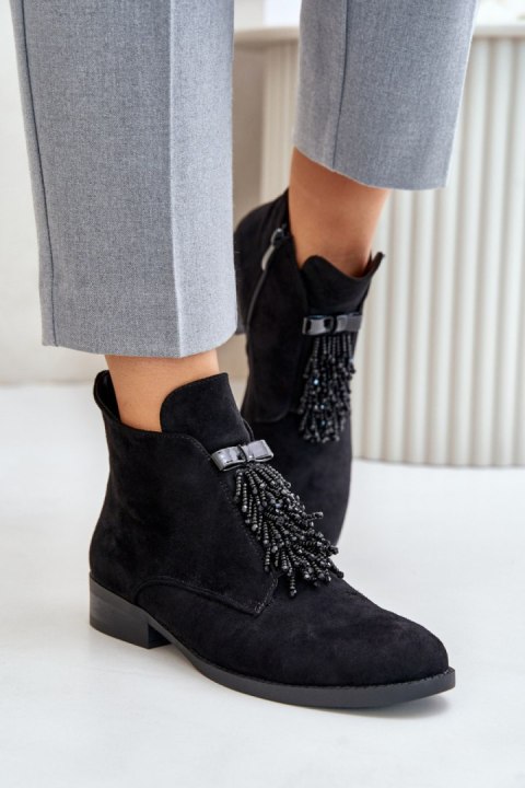 Botki Model S.Barski HY42-715 Black - Step in style Step in style Botki Model S.Barski HY42-715 Black - Step in style Step in style