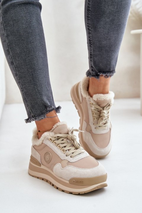 Buty Sportowe Model Big Star OO274A214 Beżowe - Step in style Step in style Buty Sportowe Model Big Star OO274A214 Beżowe - Step in style Step in style