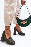 Czółenka Model Alisa M046 Green - Step in style Step in style Czółenka Model Alisa M046 Green - Step in style Step in style