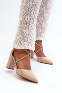 Czółenka Model Lagra QA205P Beige - Step in style Step in style Czółenka Model Lagra QA205P Beige - Step in style Step in style