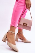 Czółenka Model Promise LL-298 Beige - Step in style Step in style Czółenka Model Promise LL-298 Beige - Step in style Step in style