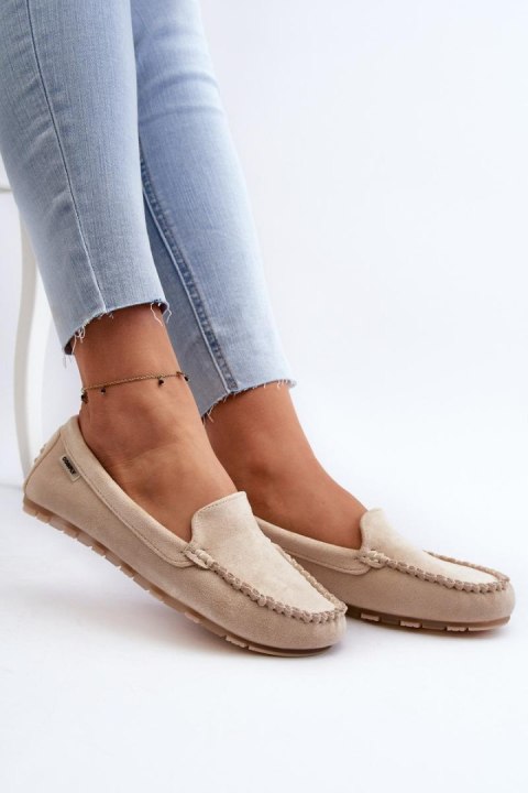 Mokasyny Model Amrutia DF937 Beige - Step in style Step in style Mokasyny Model Amrutia DF937 Beige - Step in style Step in style