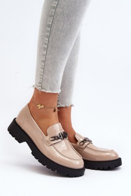 Mokasyny Model Ezoma 62121 Beige - Step in style Step in style