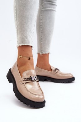 Mokasyny Model Ezoma 62121 Beige - Step in style Step in style