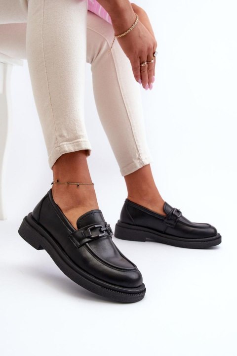 Mokasyny Model Keelana 24PB18-6885 Black Skóra - Step in style Step in style Mokasyny Model Keelana 24PB18-6885 Black Skóra - Step in style Step in style