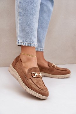 Mokasyny Model Lainer C-426 Brown - Step in style Step in style