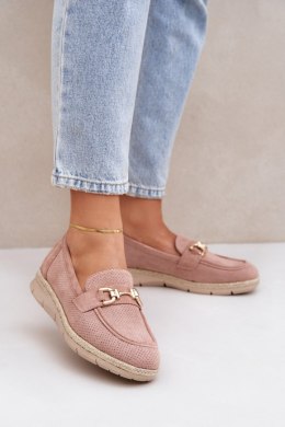Mokasyny Model Lainer C-426 Pink - Step in style Step in style